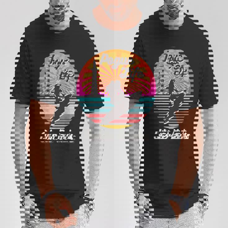 Surfer Pogue-Life-Outer-Banks Casas Ligeras Retro Angustiado Camiseta unisex Regalos divertidos