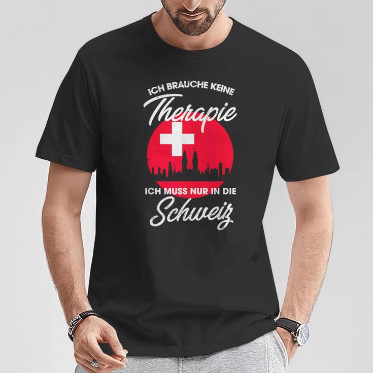 Swiss Flag Switzerland Holiday Switzerland T-Shirt Lustige Geschenke