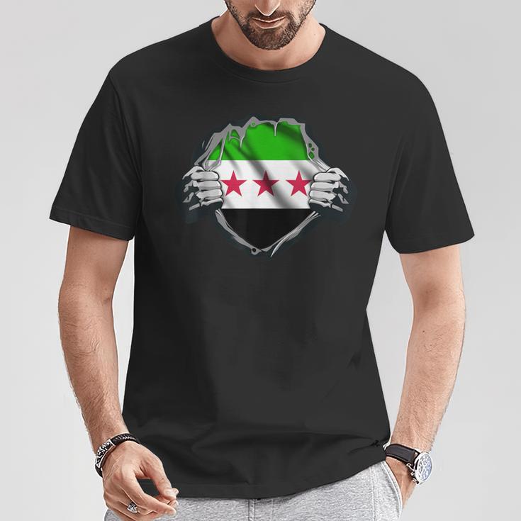 Syria Flag Free Syria Flag T-Shirt Lustige Geschenke