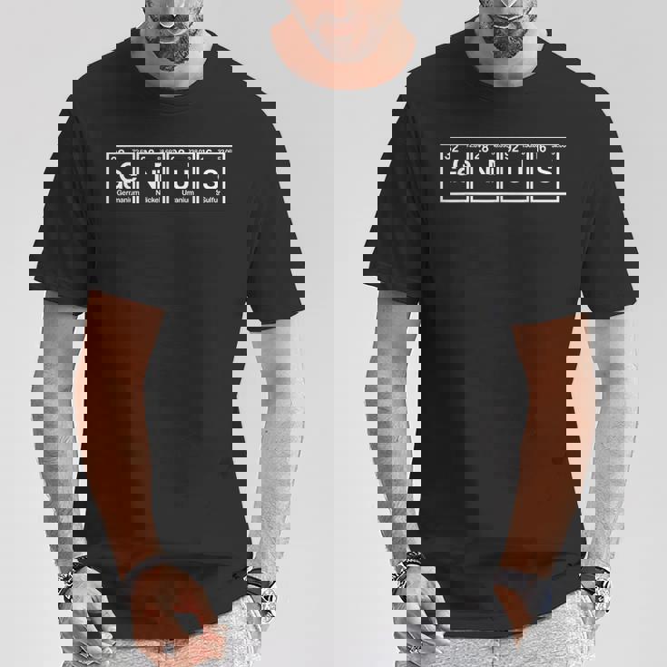 Tabla Periódica Genio Científico Regalo Nerd Camiseta unisex Regalos divertidos