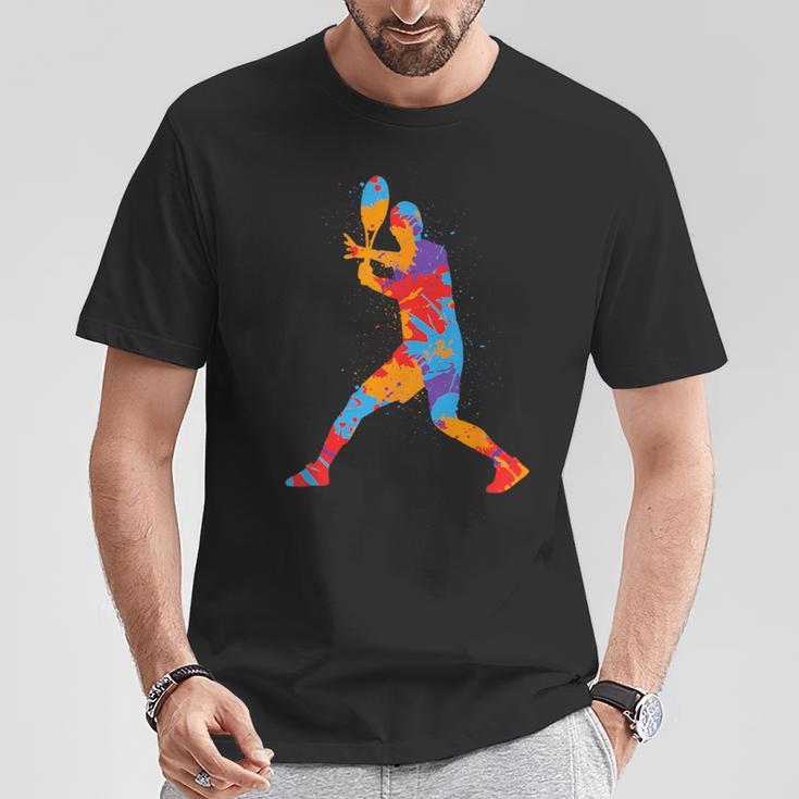 Tennis Player Colourful Children's Tennis Player Boys' T-Shirt Lustige Geschenke