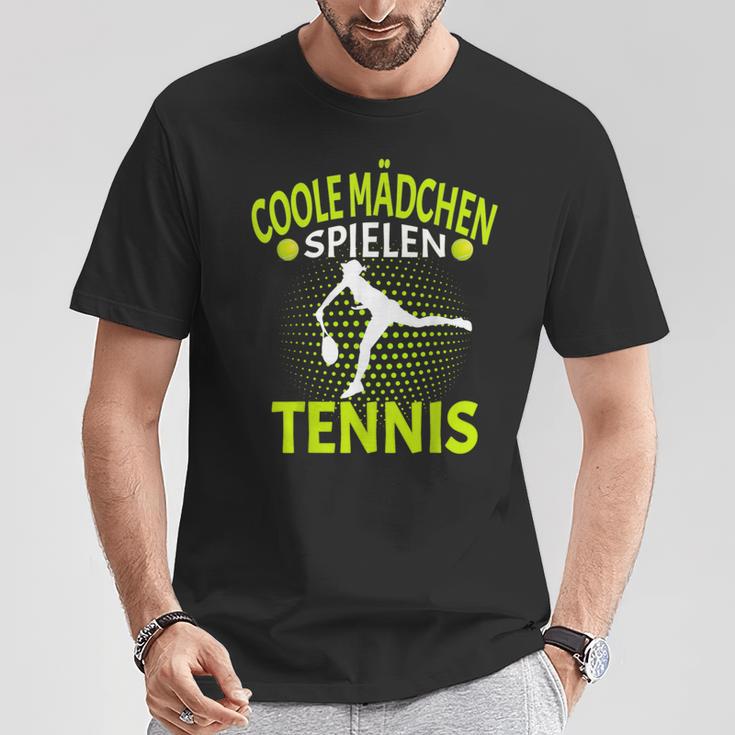 Tennis Player Cool Girls Playing Tennis T-Shirt Lustige Geschenke