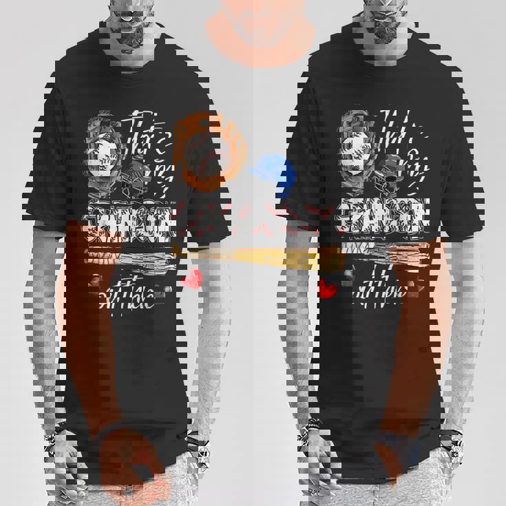 That's My Grandson Out There Baseball Grandma T-Shirt Unique Gifts