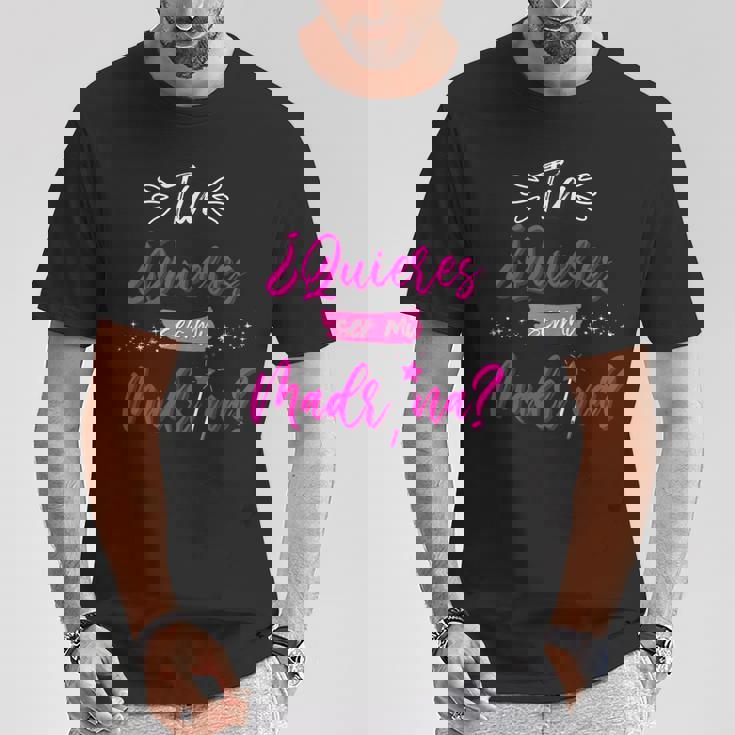 Tia Quieres Ser Mi Madrina Padrinos Regalos Y Peticion Tita Camiseta unisex Regalos divertidos