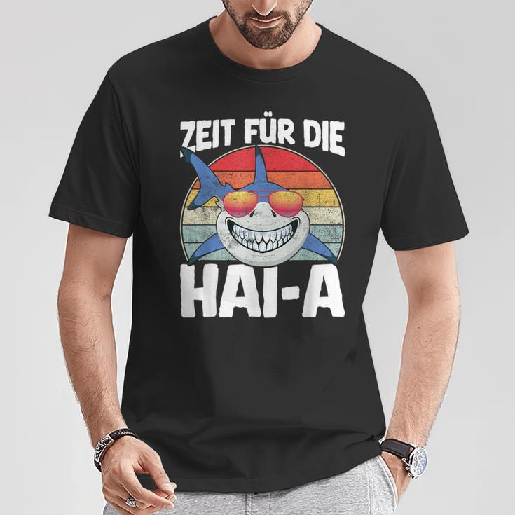 Time For The Haia Shark Sleep Tired Pyjamas Sleep T-Shirt Lustige Geschenke