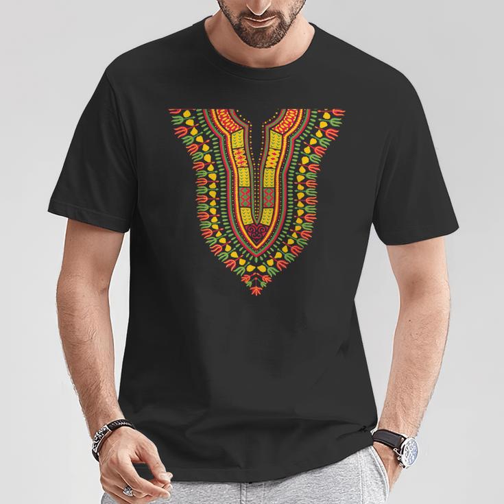 Traditional Tribal Dashiki Pride Attire Kente African Print T-Shirt ...