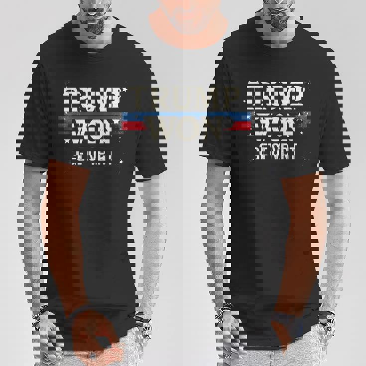 Trump Ganó Get Super It Trump 2024 Camiseta unisex Regalos divertidos