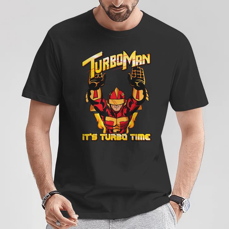 Turbo Man It's Turbo Time T-Shirt Lustige Geschenke