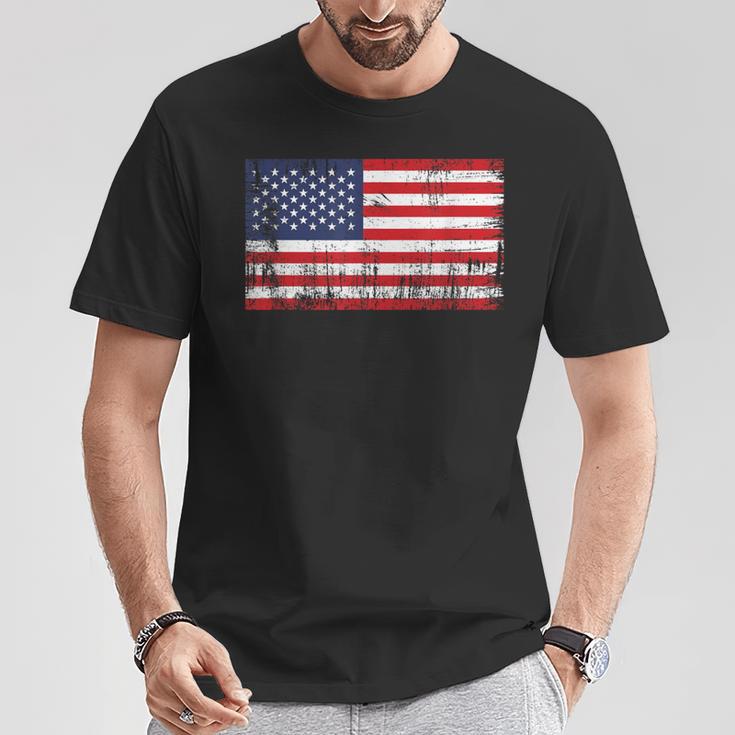 Usa Flag American Flag Us Football Fan T-Shirt Lustige Geschenke