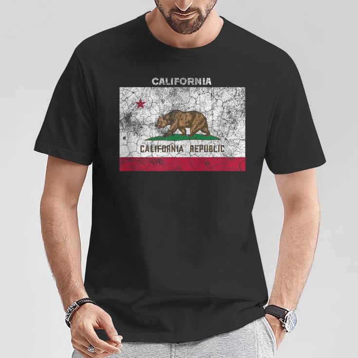 Vintage California Flag T-Shirt Lustige Geschenke