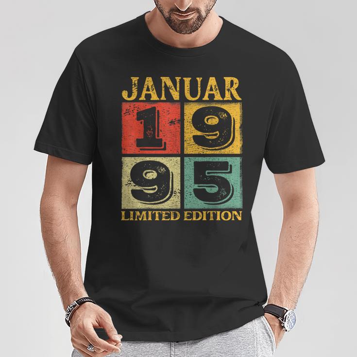 Vintage January 1995 28Th Birthday T-Shirt Lustige Geschenke