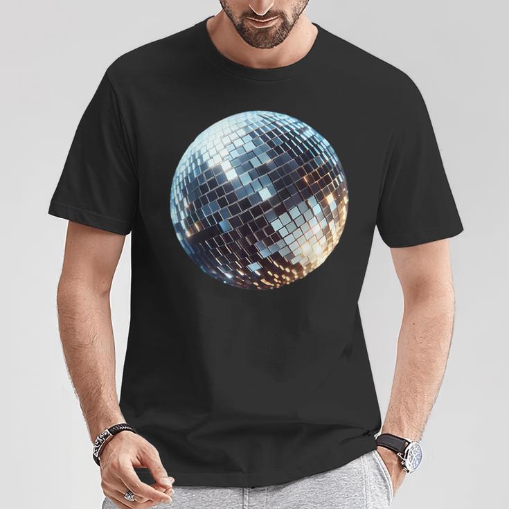 Vintage Retro Disco Ball Retro 1980S Dj Mirror Ball T-Shirt Lustige Geschenke