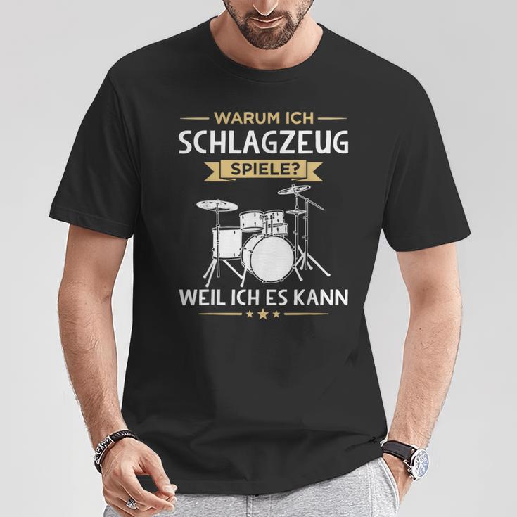 Warum Ich Drums Spiele Drummer T-Shirt Lustige Geschenke