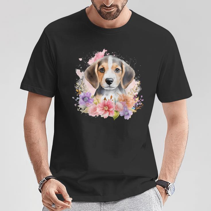 Watercolor Beagle T-Shirt Lustige Geschenke