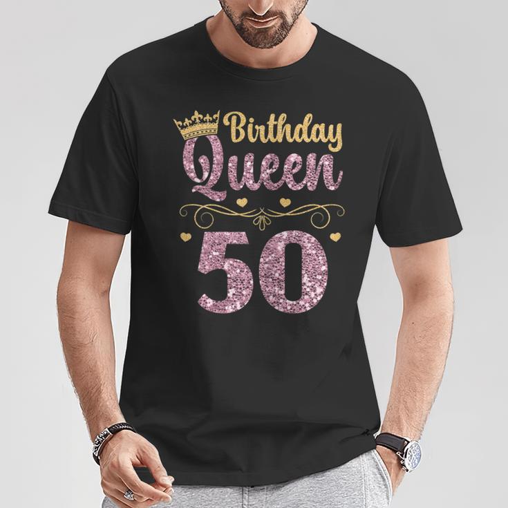 Women's 50Th Queen Birthday 50 Years Fift T-Shirt Lustige Geschenke