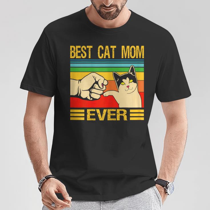 Women's Best Cat Mom Ever For The Woman Who Loves Your Cat T-Shirt Lustige Geschenke