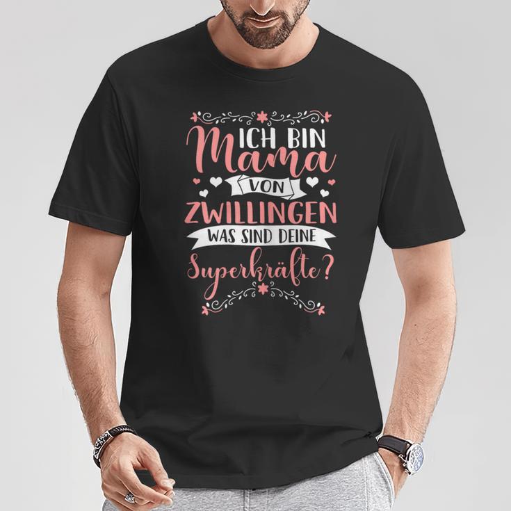 Women's Mamaon Zwillingen Sweet Saying For Mother's Day T-Shirt Lustige Geschenke