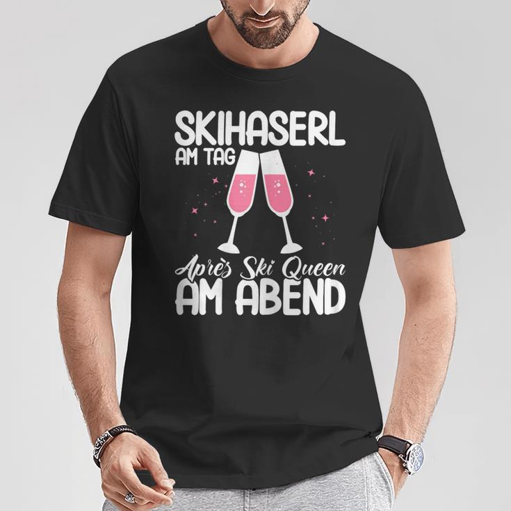 Women's Ski Faserl On The Day Après Ski Queen Apres Ski T-Shirt Lustige Geschenke