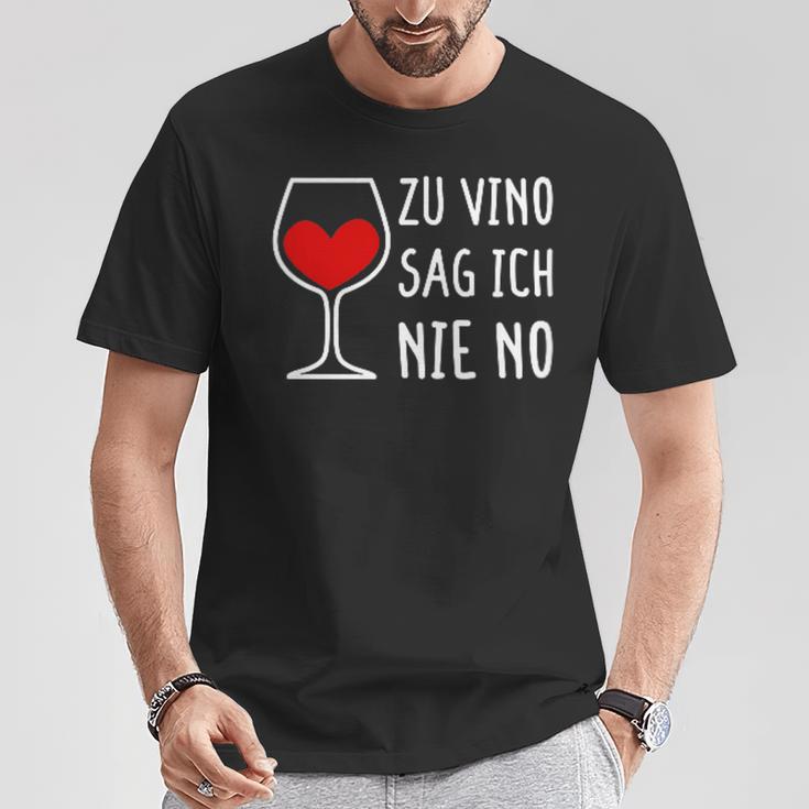 Women's Zuino Sag Ich Nie No Wine Drinker Women's Decorative Winemaker Wine T-Shirt Lustige Geschenke