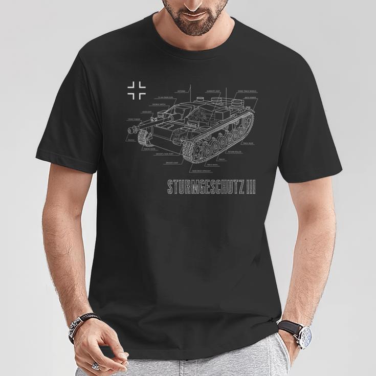 World War 2 Army German Tank Stug Iii Blue Pause T-Shirt Lustige Geschenke