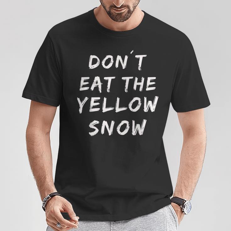 Yellow Snow Ski Snowboard Apres Ski Party Outfit T-Shirt Lustige Geschenke