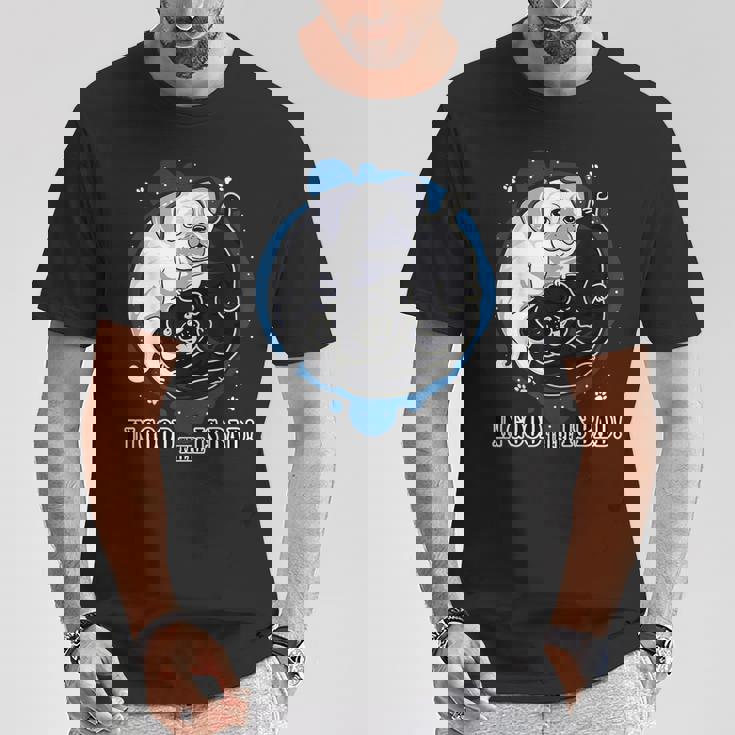 Ying Yang En Bon Il Y A Un Mauvais Carlin T-Shirt Cadeaux drôles