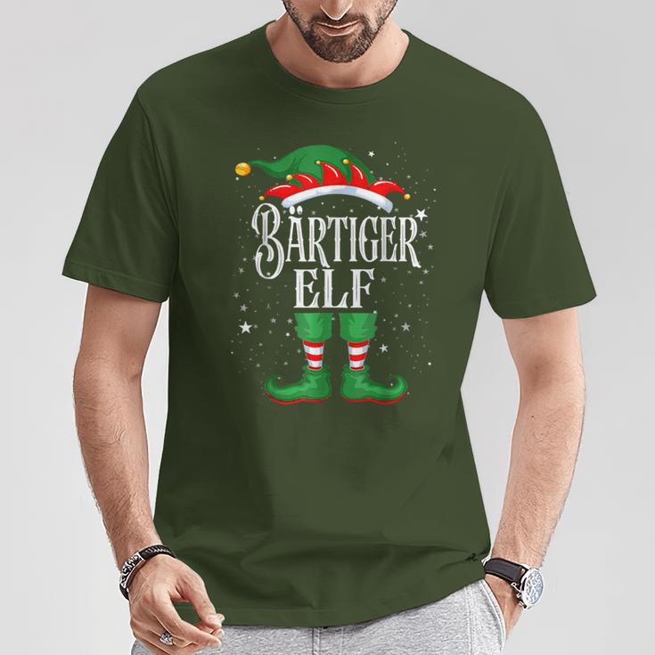 Bearded Elf Outfit Christmas Family Elf T-Shirt Lustige Geschenke