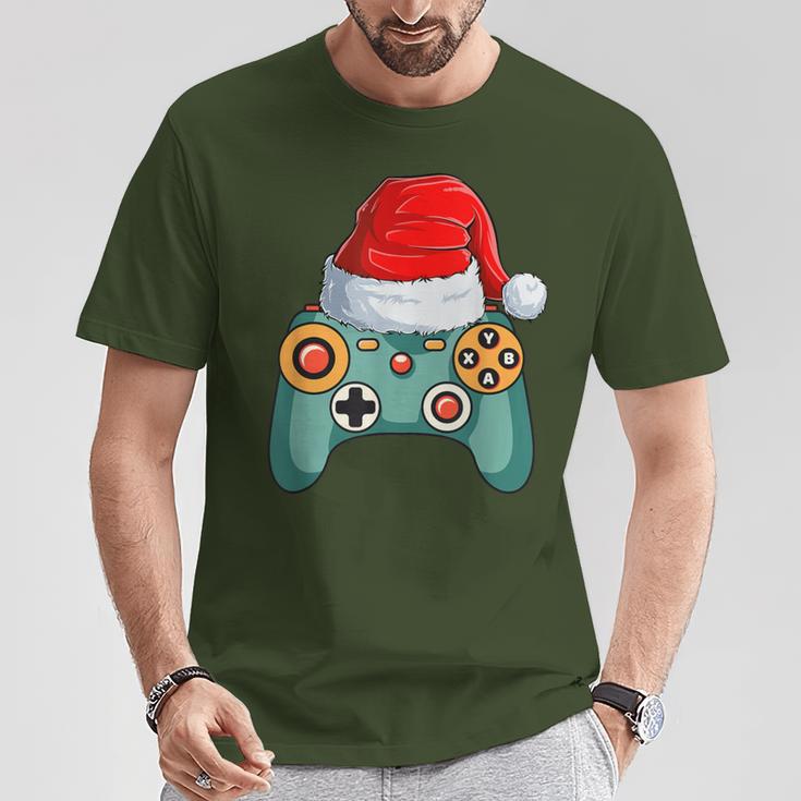 Christmas For Boys Children Toddler Gaming Santa T-Shirt Lustige Geschenke