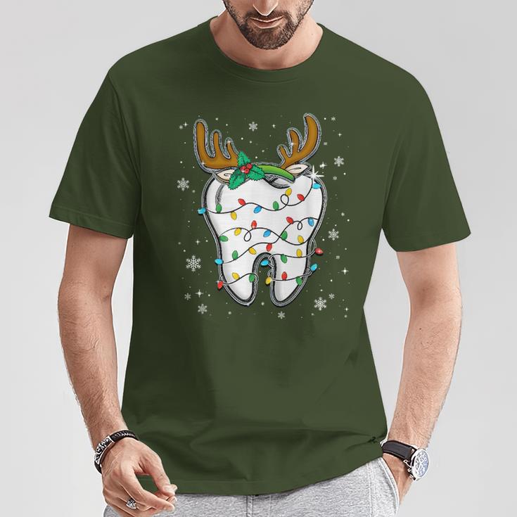 Christmas Dentist Dentist Assistant Christmas Tooth Xmas Dent T-Shirt Lustige Geschenke