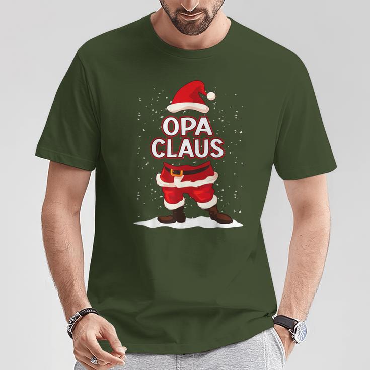 Christmas Grandpa Claus Outfit Family Christmas T-Shirt Lustige Geschenke