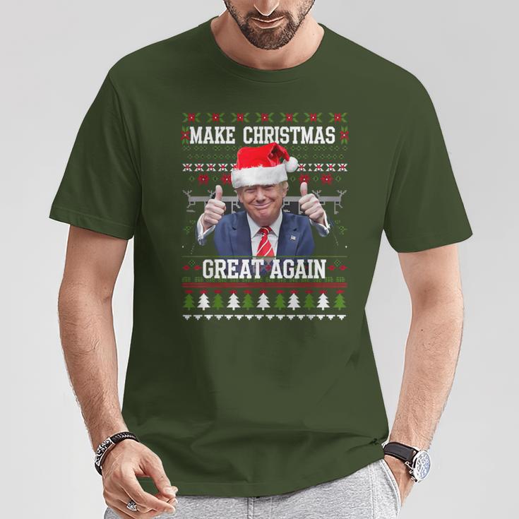 Make Christmas Great Again Trump Holiday T-Shirt Lustige Geschenke