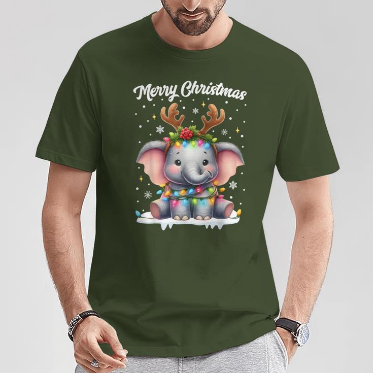 Christmas Outfit Christmas Jumper Elephant Christmas T-Shirt Lustige Geschenke