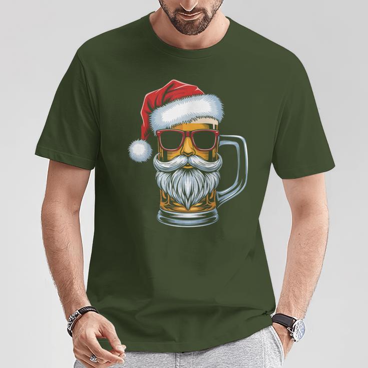 Cool Christmas Cool Santa Claus Beer Christmas T-Shirt Lustige Geschenke