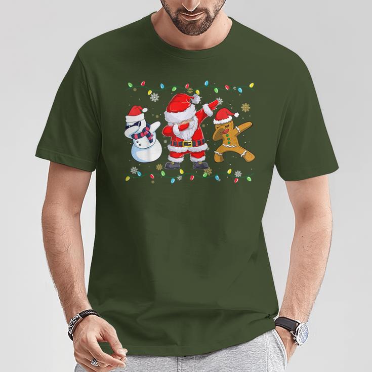 Dabbing Santa Claus Christmas Xmas T-Shirt Lustige Geschenke