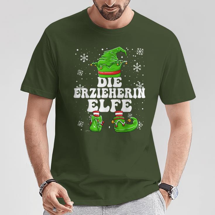 Educator Elf Women's Elf Christmas T-Shirt Lustige Geschenke