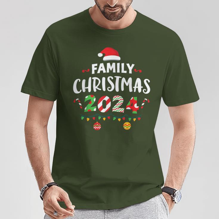 Family Pajamas Christmas 2024 Matching Sets Group Squad Xmas T-Shirt Lustige Geschenke