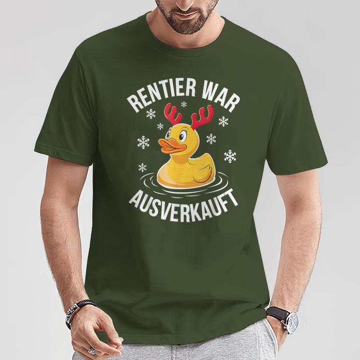 Duck Christmas Saying Reindeer War Ausverkauft T-Shirt Lustige Geschenke