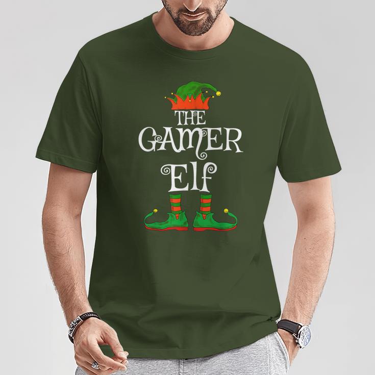 The Gamer Elf Christmas Boys Nager T-Shirt Lustige Geschenke