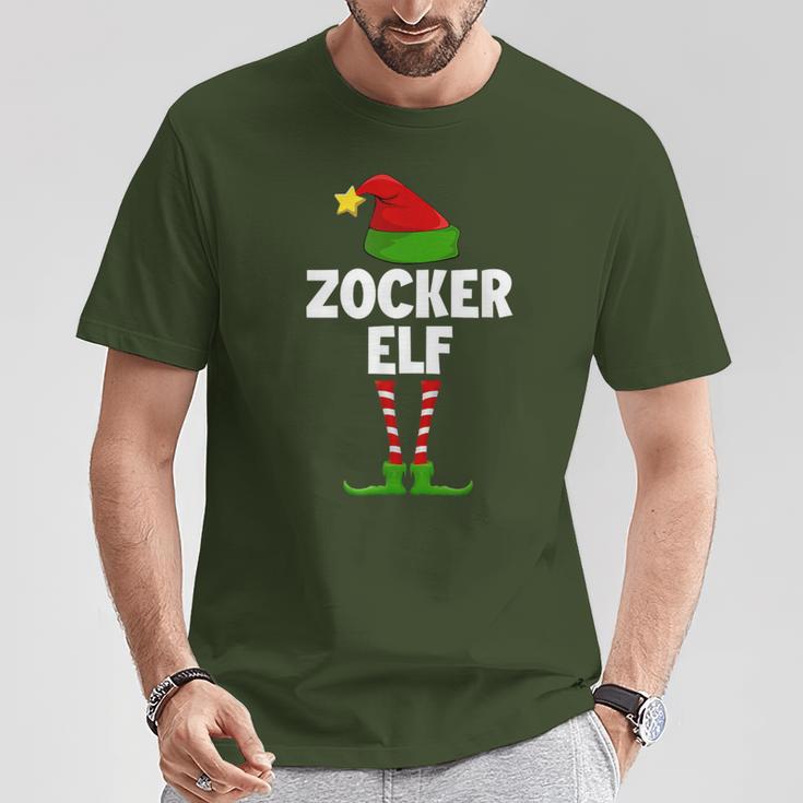 Gaming Gaming Gamerideo Game Pc Christmas Gamer Elf T-Shirt Lustige Geschenke