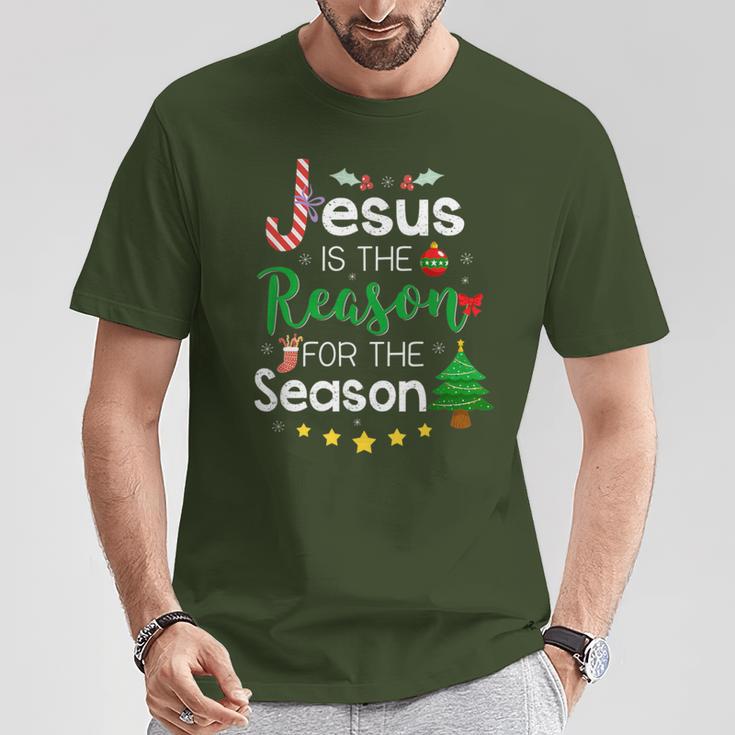 Jesus Is The Reason For The Season Christmas Xmas T-Shirt Lustige Geschenke