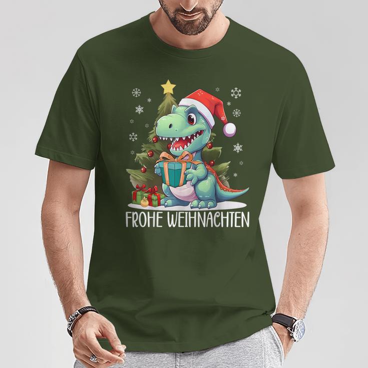 Merry Christmas Family Children's DinosaurRex Christmas T-Shirt Lustige Geschenke