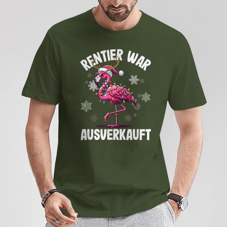 Moose Saying Reindeer Was Out Sold Christmas T-Shirt Lustige Geschenke