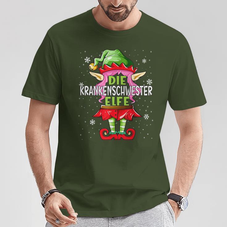 Nurse Elf Christmas Family Christmas T-Shirt Lustige Geschenke