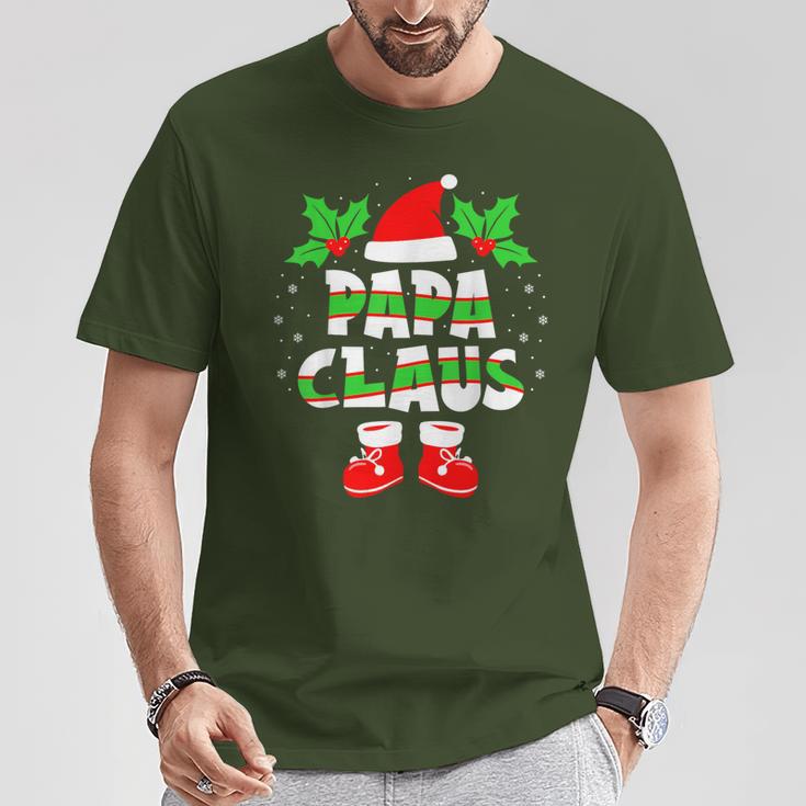 Papa Claus Outfit Christmas Family Christmas T-Shirt Lustige Geschenke