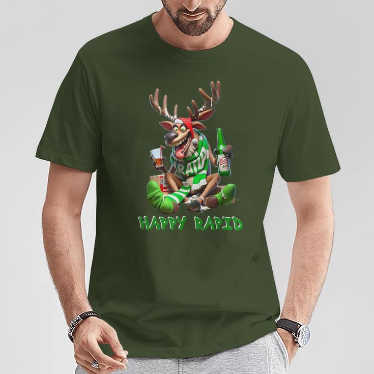 Reindeer Happy Rapid I Christmas T-Shirt Lustige Geschenke