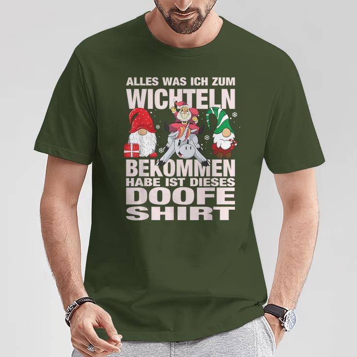 Secret Christmas Gnome Xmas Doofe Gnome T-Shirt Lustige Geschenke