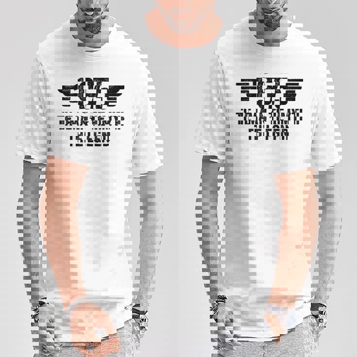 1975 The Man The Myth The Legend Camiseta unisex Regalos divertidos
