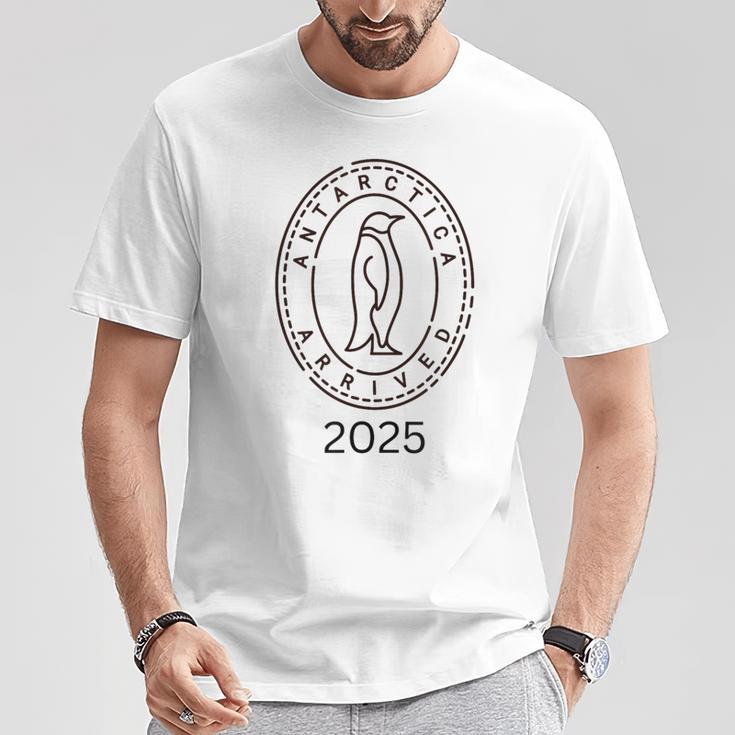 Angekommen In Der Antarctic 2025 Gray T-Shirt Lustige Geschenke