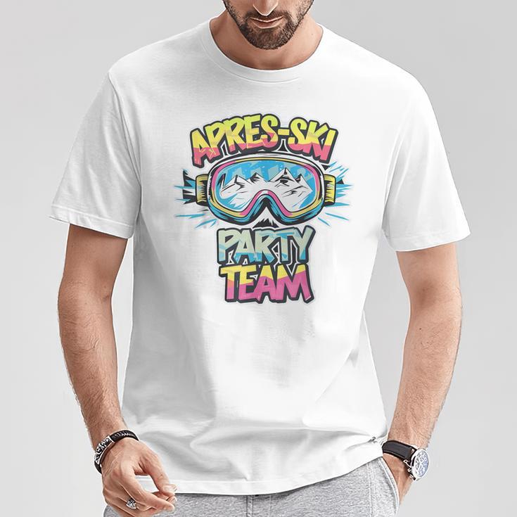 Apres Ski Party Team Lustges Hütten Party Urlaubs Outfit T-Shirt Lustige Geschenke