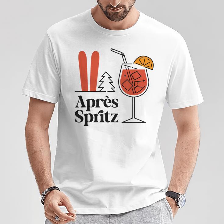 Après Spritz X Aperölchen Spritz & Skifahren Skifahrer Ski T-Shirt Lustige Geschenke